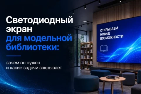Светодиодный экран для модельной библиотеки: зачем он нужен и какие задачи закрывает
